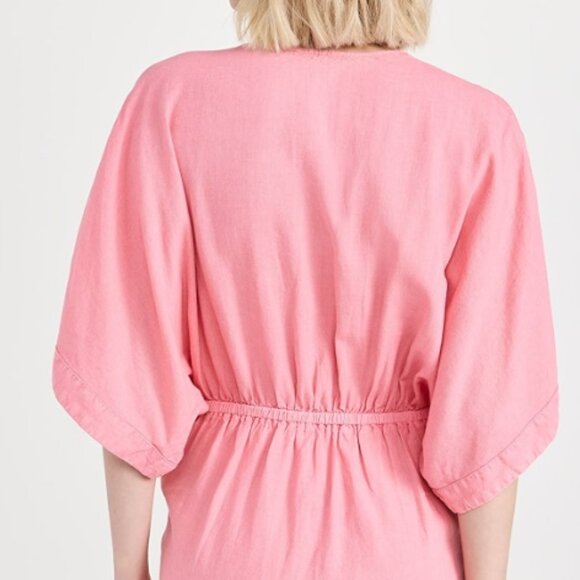 Young Fabulous & Broke Pink Willa Wrap Dress, US L - Picture 4 of 10